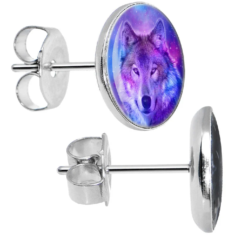Women's Earrings – Elegant Designs for Every Personality--Harmonious Universe and Wolf Stud Earrings
