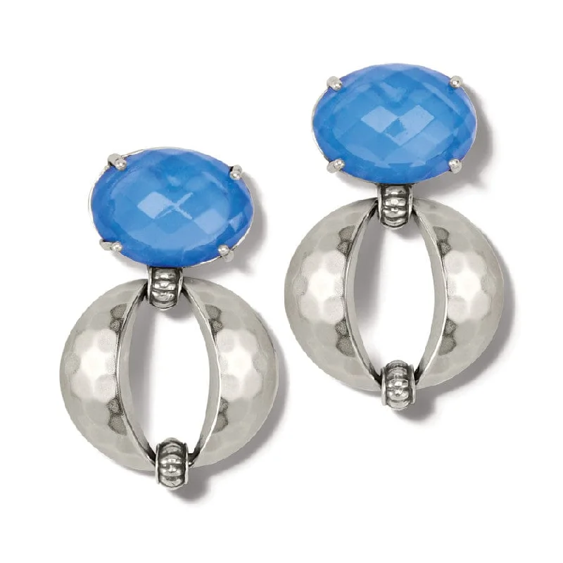 Women's Earrings – Elegant Designs for Every Personality--Blue Moon Bold Post Drop Earrings Women's Earrings – Elegant Designs for Every Personality--Blue Moon Bold Post Drop Earrings