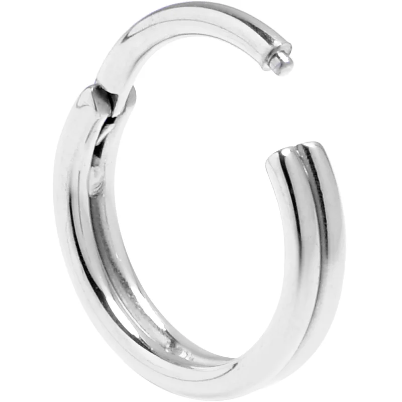 Nose Rings for Beautiful Fashion Statement -20 Gauge 1/4 316L Surgical Steel Double Precision Hinged Segment Ring Nose Rings for Beautiful Fashion Statement -20 Gauge 1/4 316L Surgical Steel Double Precision Hinged Segment Ring