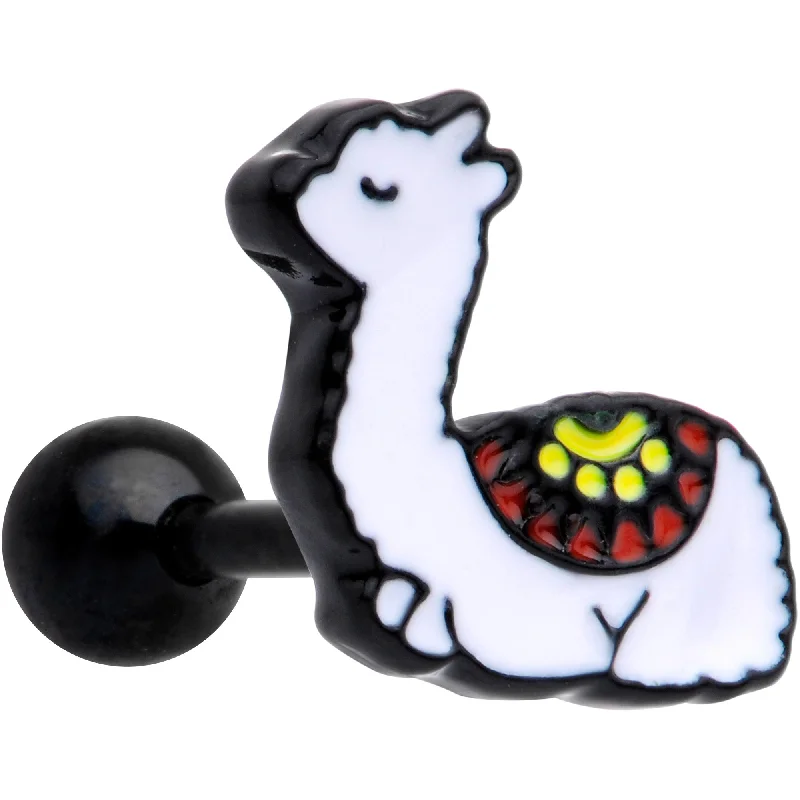 Women's Earrings – Elegant Designs for Every Personality--16 Gauge 1/4 Snoozing Llama Cartilage Tragus Earring Women's Earrings – Elegant Designs for Every Personality--16 Gauge 1/4 Snoozing Llama Cartilage Tragus Earring