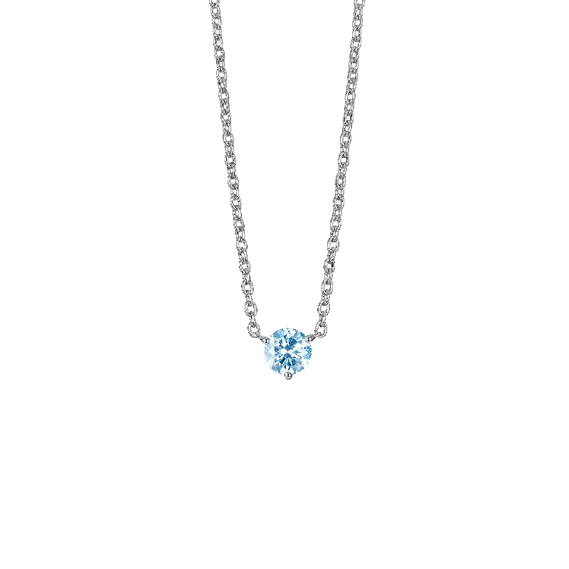 Shop Classic Women's Necklaces & Pendants with a Modern Twist-The Blue Round Brilliant Solitaire Pendant Shop Classic Women's Necklaces & Pendants with a Modern Twist-The Blue Round Brilliant Solitaire Pendant