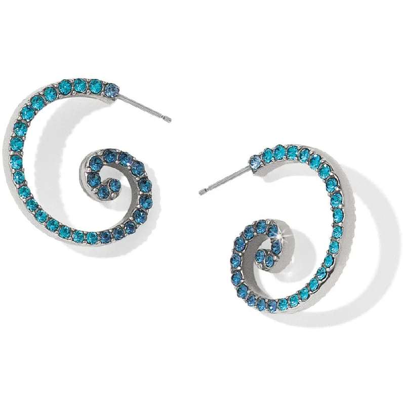 Women's Earrings – Elegant Designs for Every Personality--Sea Of Love Crystal Hoop Earrings