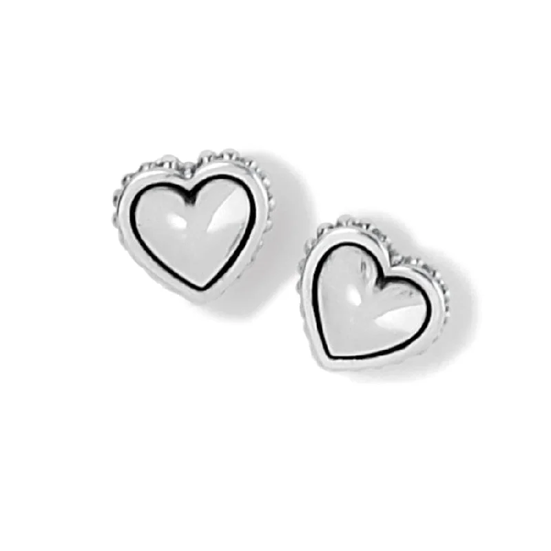 Women's Earrings – Elegant Designs for Every Personality--Pretty Tough Petite Heart Post Earrings