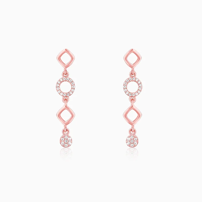 Women's Earrings – Elegant Designs for Every Personality--Anushka Sharma Rose Gold Queen Of Dreams Earrings