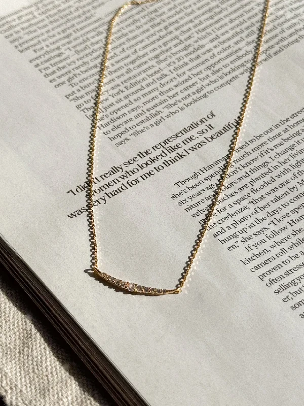 Shop Classic Women's Necklaces & Pendants with a Modern Twist-Gold Dip Crescent Necklace Shop Classic Women's Necklaces & Pendants with a Modern Twist-Gold Dip Crescent Necklace