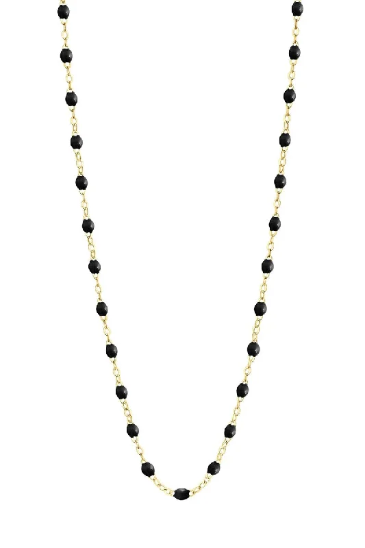 Shop Classic Women's Necklaces & Pendants with a Modern Twist-19.7" Classic Gigi Necklace - Black + Yellow Gold Shop Classic Women's Necklaces & Pendants with a Modern Twist-19.7" Classic Gigi Necklace - Black + Yellow Gold