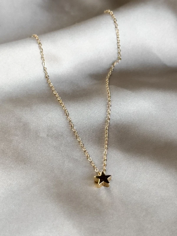 Shop Classic Women's Necklaces & Pendants with a Modern Twist-Gold Star Pendant Necklace Shop Classic Women's Necklaces & Pendants with a Modern Twist-Gold Star Pendant Necklace
