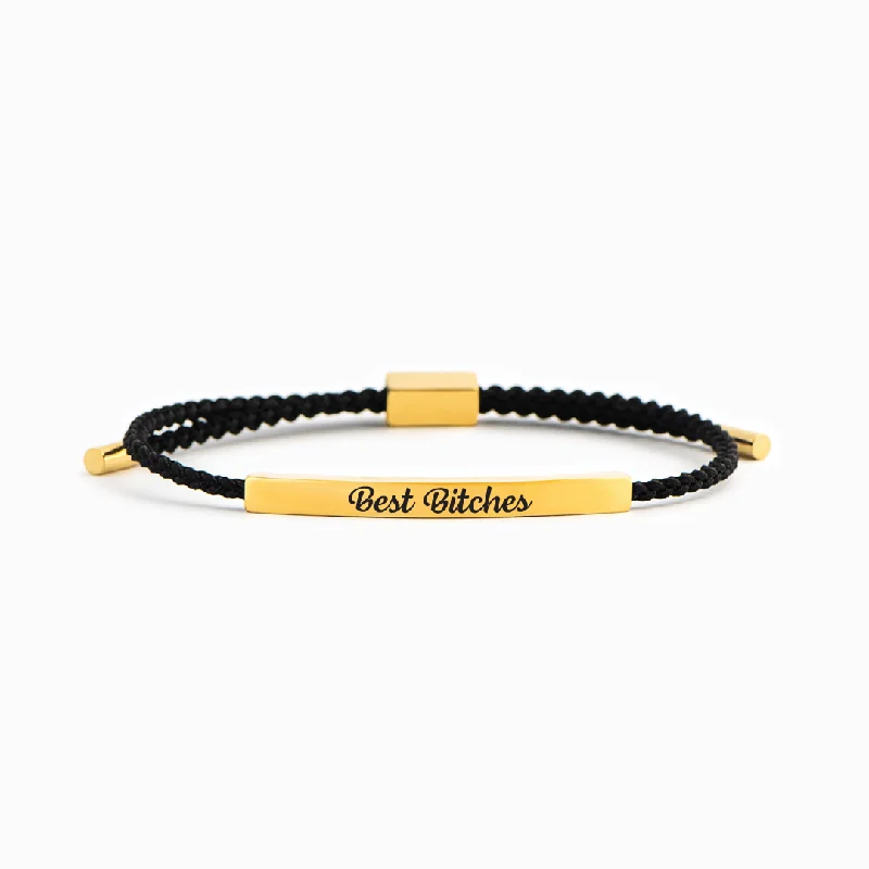 Personalized Gemstone Bangles for Women-Best Bitches - Tube Bracelet