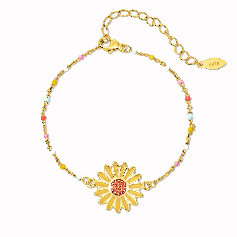Wedding Bangles for Women-To My Best Friend "You Are My Sunshine" Sunflower Bracelet Wedding Bangles for Women-To My Best Friend "You Are My Sunshine" Sunflower Bracelet