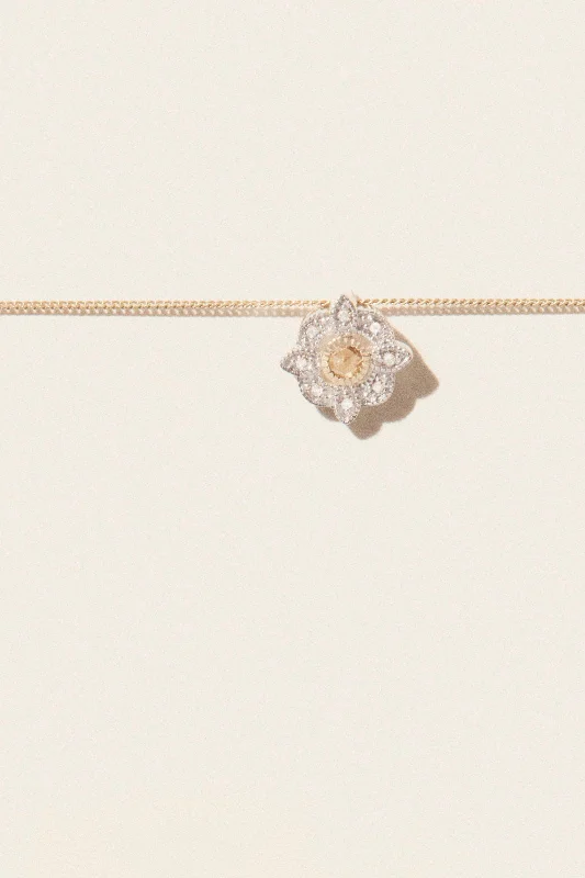 Shop Classic Women's  Necklaces & Pendants with a Modern Twist-Bettina Diamond Necklace - Yellow Gold