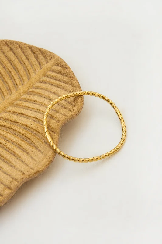 Custom Charm Bangles for Women-LOOP BRACELET