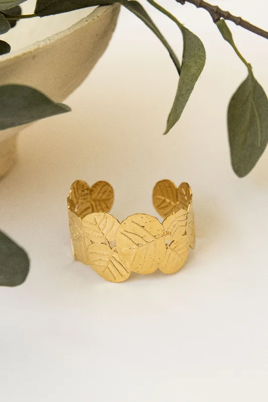 Simple But Stylish Bangles for Women-AUTUMN LEAVES BRACELET