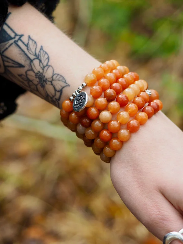 Shop Classic Women's  Necklaces & Pendants with a Modern Twist-Red Aventurine Mala