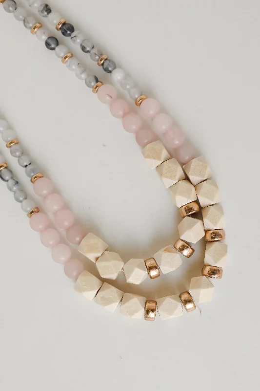 Shop Classic Women's Necklaces & Pendants with a Modern Twist-FINAL SALE - Caroline Gold Beaded Layered Necklace Shop Classic Women's Necklaces & Pendants with a Modern Twist-FINAL SALE - Caroline Gold Beaded Layered Necklace