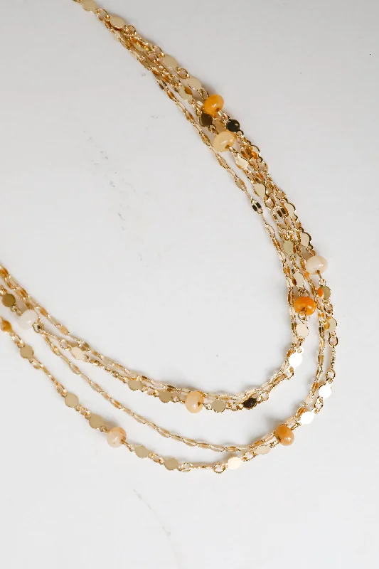 Shop Classic Women's Necklaces & Pendants with a Modern Twist-Caroline Natural Layered Necklace Shop Classic Women's Necklaces & Pendants with a Modern Twist-Caroline Natural Layered Necklace