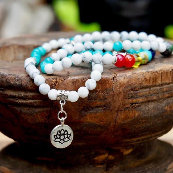 Shop Classic Women's  Necklaces & Pendants with a Modern Twist-Chakra balans Mala