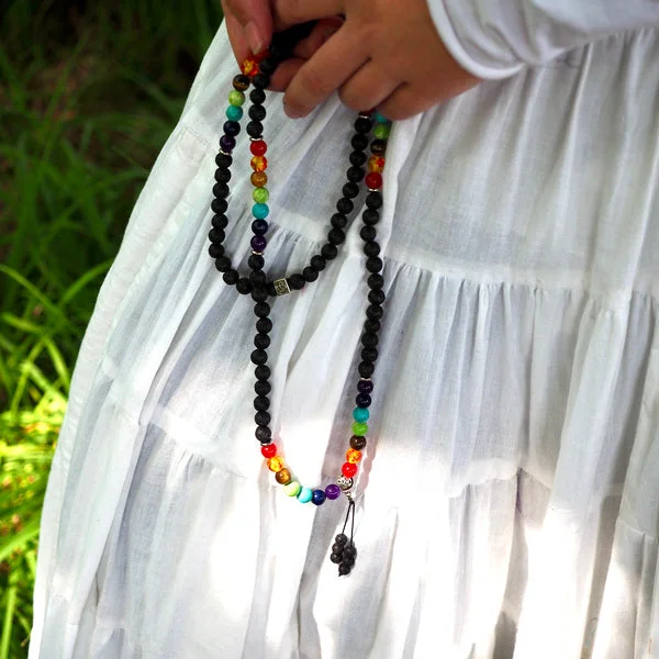 Shop Classic Women's  Necklaces & Pendants with a Modern Twist-Chakra balans Mala