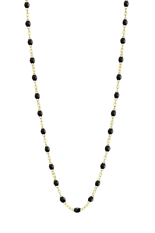 Shop Classic Women's Necklaces & Pendants with a Modern Twist-16.5" Classic Gigi Necklace - Black + Yellow Gold Shop Classic Women's Necklaces & Pendants with a Modern Twist-16.5" Classic Gigi Necklace - Black + Yellow Gold