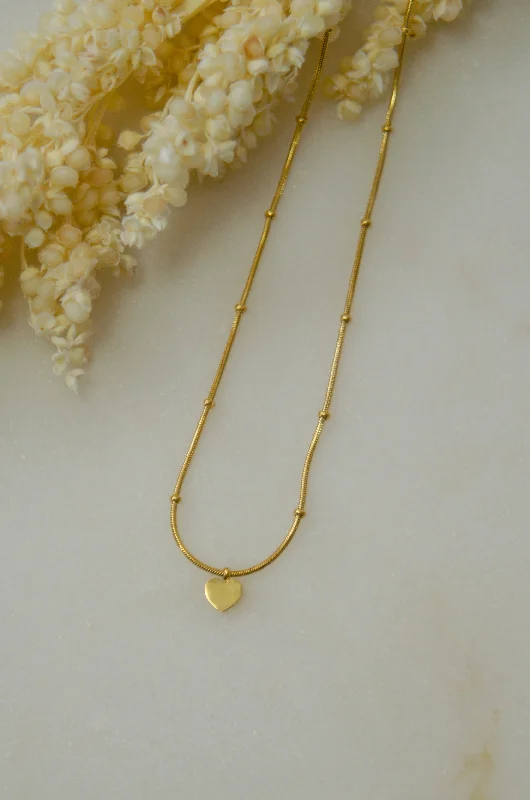 Shop Classic Women's  Necklaces & Pendants with a Modern Twist-BEADED HEART NECKLACE