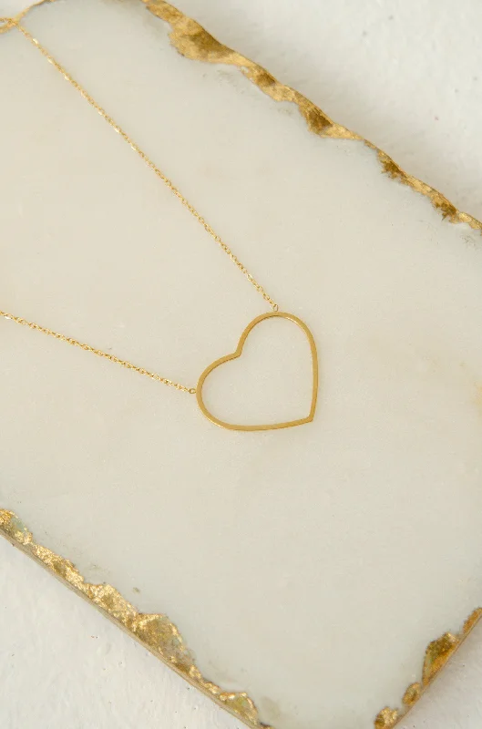 Shop Classic Women's  Necklaces & Pendants with a Modern Twist-BIG HEART NECKLACE