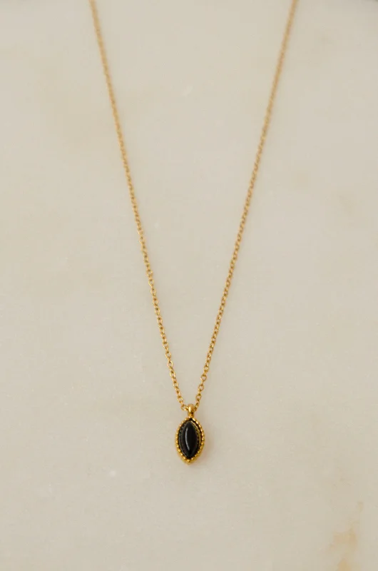 Shop Classic Women's Necklaces & Pendants with a Modern Twist-ELOISE NECKLACE // BLACK Shop Classic Women's Necklaces & Pendants with a Modern Twist-ELOISE NECKLACE // BLACK