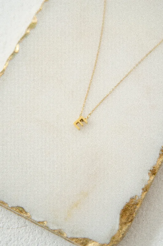 Shop Classic Women's Necklaces & Pendants with a Modern Twist-LETTERS NECKLACE // E Shop Classic Women's Necklaces & Pendants with a Modern Twist-LETTERS NECKLACE // E