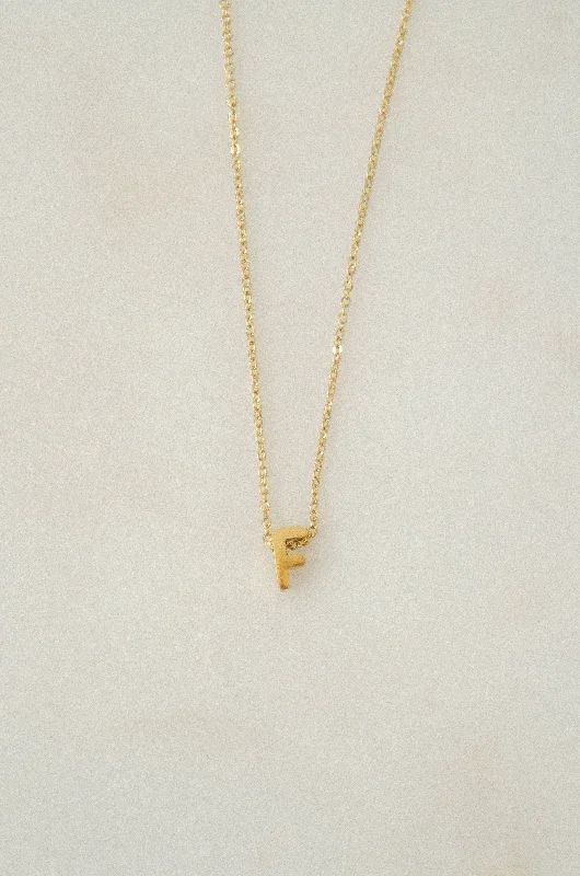 Shop Classic Women's  Necklaces & Pendants with a Modern Twist-LETTERS NECKLACE // F