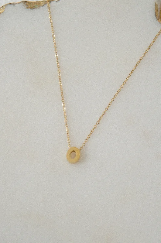 Shop Classic Women's  Necklaces & Pendants with a Modern Twist-LETTERS NECKLACE // O