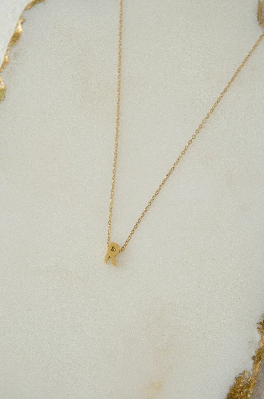 Shop Classic Women's Necklaces & Pendants with a Modern Twist-LETTERS NECKLACE // R Shop Classic Women's Necklaces & Pendants with a Modern Twist-LETTERS NECKLACE // R