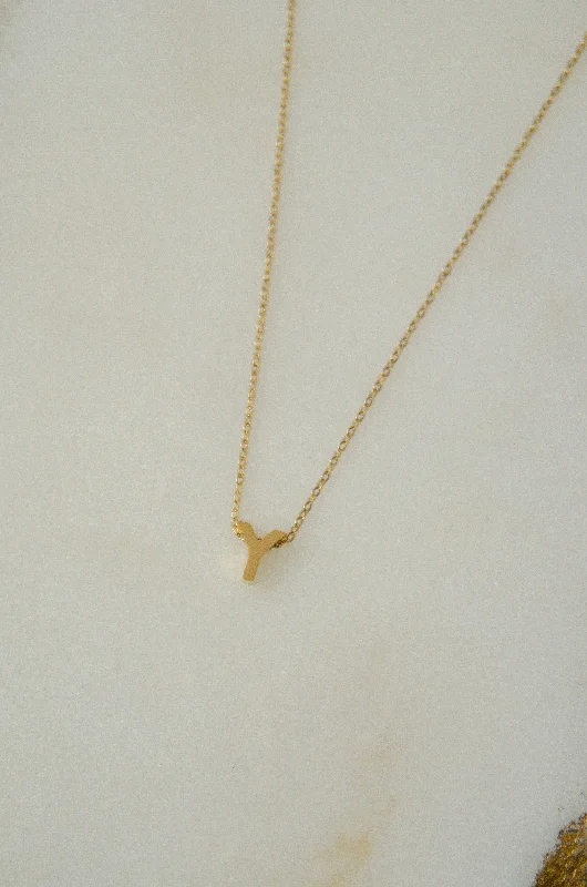 Shop Classic Women's Necklaces & Pendants with a Modern Twist-LETTERS NECKLACE // Y Shop Classic Women's Necklaces & Pendants with a Modern Twist-LETTERS NECKLACE // Y