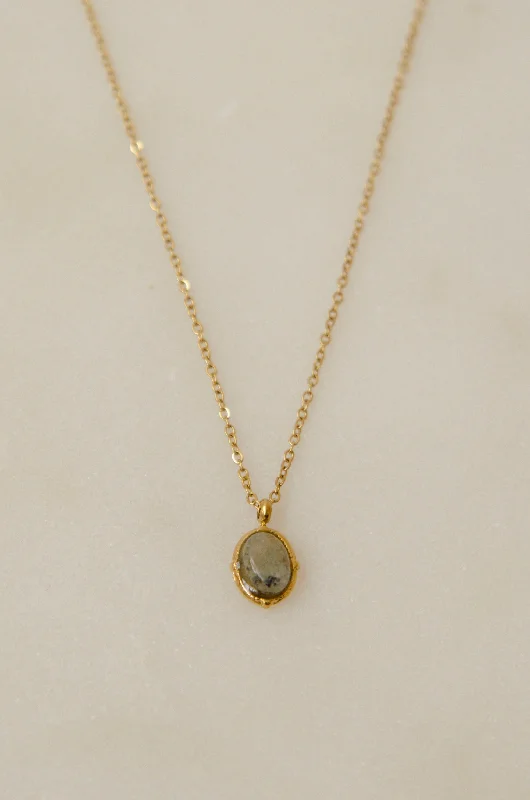 Shop Classic Women's Necklaces & Pendants with a Modern Twist-RENACENT PETIT NECKLACE // GRAY Shop Classic Women's Necklaces & Pendants with a Modern Twist-RENACENT PETIT NECKLACE // GRAY