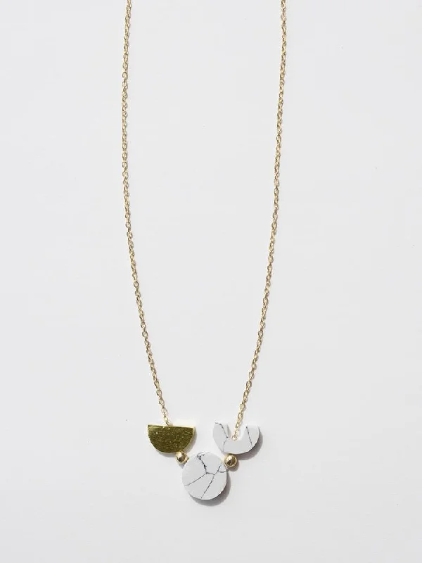 Shop Classic Women's Necklaces & Pendants with a Modern Twist-Contemporary Circle Necklace - Marble Shop Classic Women's Necklaces & Pendants with a Modern Twist-Contemporary Circle Necklace - Marble