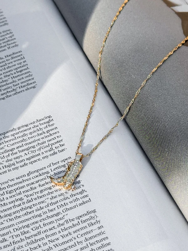 Shop Classic Women's Necklaces & Pendants with a Modern Twist-Cowboy Boot Pendant Necklace Shop Classic Women's Necklaces & Pendants with a Modern Twist-Cowboy Boot Pendant Necklace