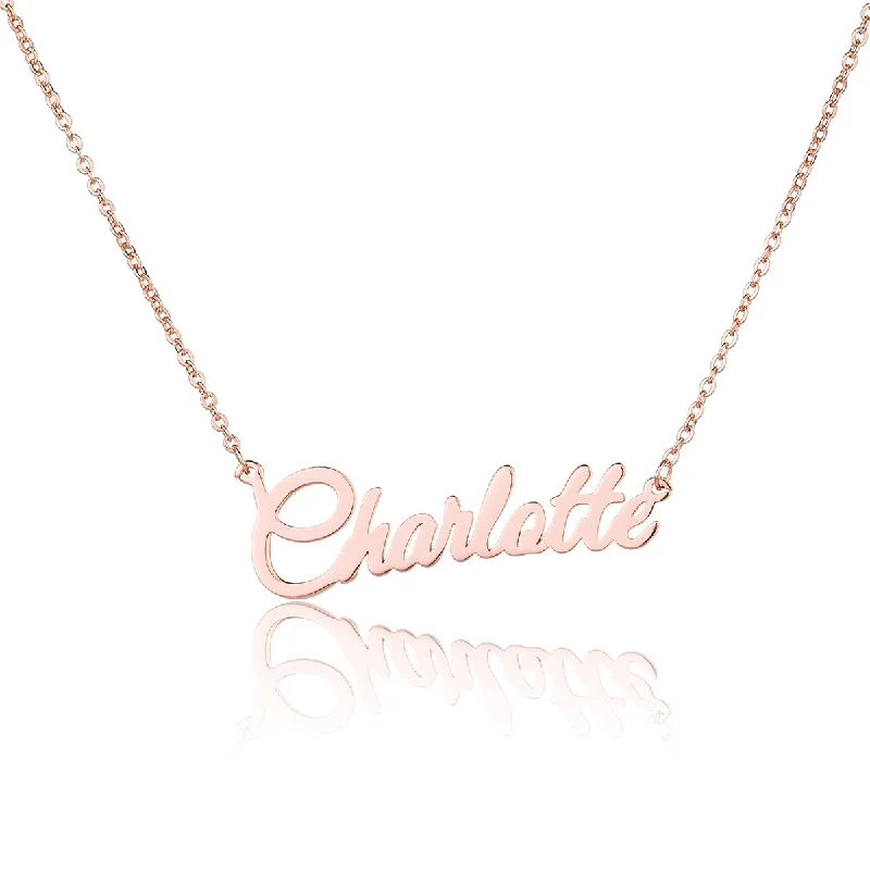 Shop Classic Women's Necklaces & Pendants with a Modern Twist-Custom Rose Gold Plated Name Necklaces Birthday Gifts Shop Classic Women's Necklaces & Pendants with a Modern Twist-Custom Rose Gold Plated Name Necklaces Birthday Gifts