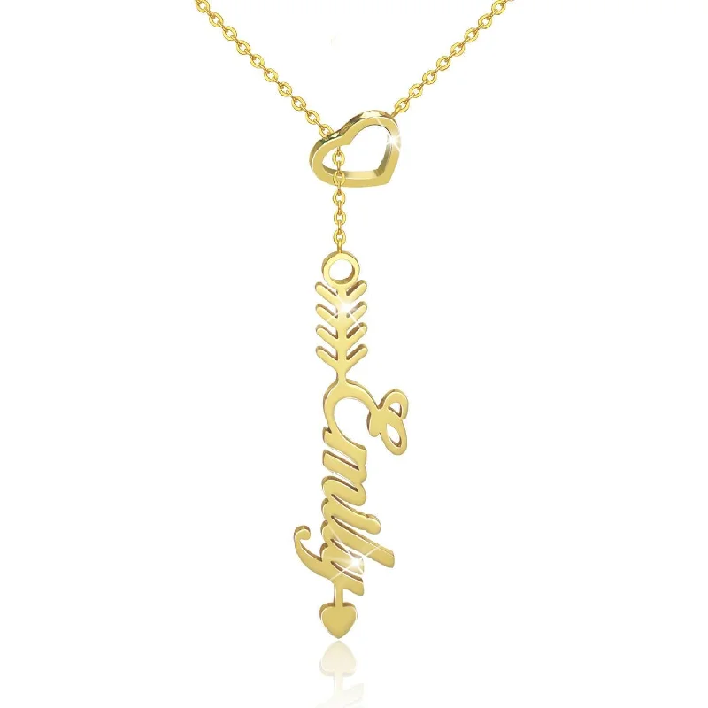 Shop Classic Women's Necklaces & Pendants with a Modern Twist-Custom Silver Heart Arrow Name Necklaces Shop Classic Women's Necklaces & Pendants with a Modern Twist-Custom Silver Heart Arrow Name Necklaces