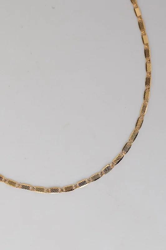 Shop Classic Women's Necklaces & Pendants with a Modern Twist-Daphne Gold Chain Necklace Shop Classic Women's Necklaces & Pendants with a Modern Twist-Daphne Gold Chain Necklace