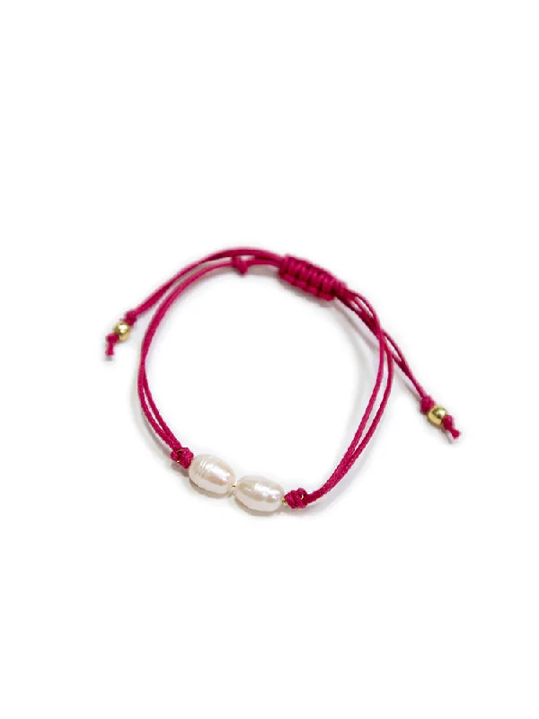 Traditional Bangles for Women-Devin Corded Bracelet - Orchid