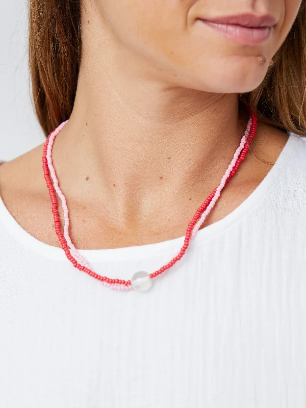 Shop Classic Women's Necklaces & Pendants with a Modern Twist-Dolly Beaded Necklace - Cherry Shop Classic Women's Necklaces & Pendants with a Modern Twist-Dolly Beaded Necklace - Cherry