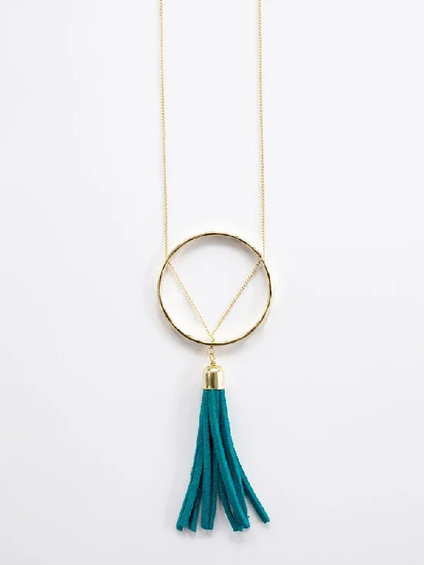 Shop Classic Women's Necklaces & Pendants with a Modern Twist-Ellaria Tassel Necklace - Turquoise Shop Classic Women's Necklaces & Pendants with a Modern Twist-Ellaria Tassel Necklace - Turquoise