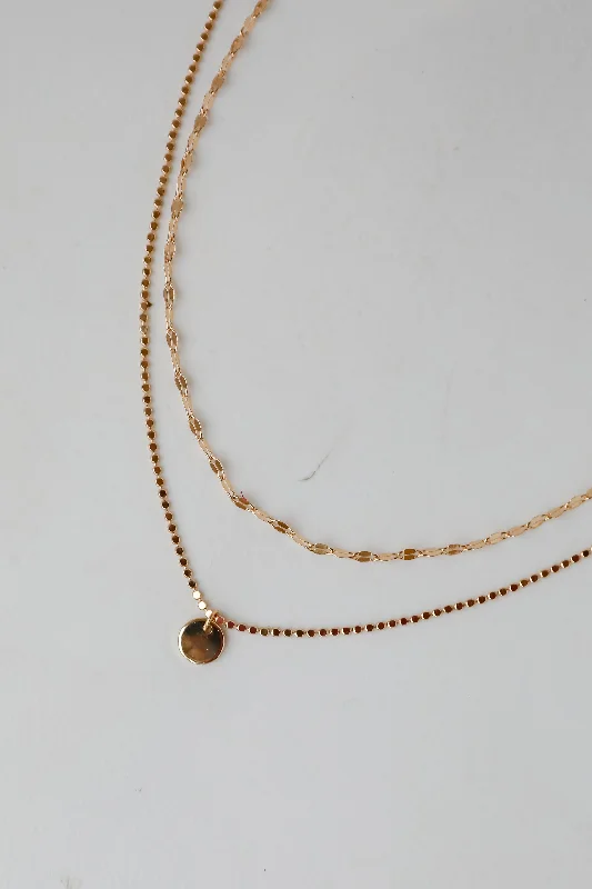 Shop Classic Women's Necklaces & Pendants with a Modern Twist-Emery Gold Layered Chain Necklace Shop Classic Women's Necklaces & Pendants with a Modern Twist-Emery Gold Layered Chain Necklace