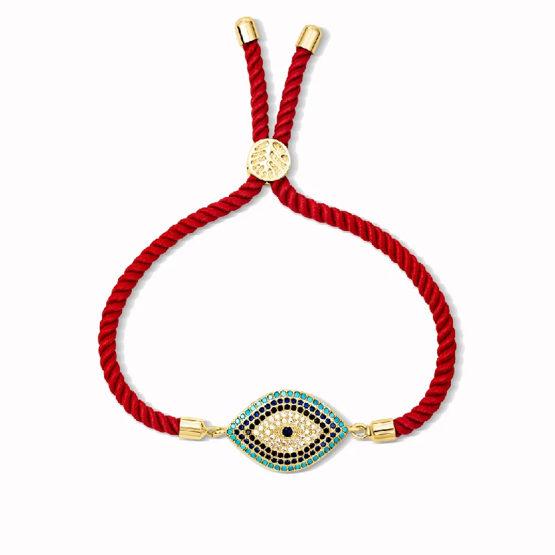 Embellished Bangles for Women-Always Protected Evil Eye Bracelet