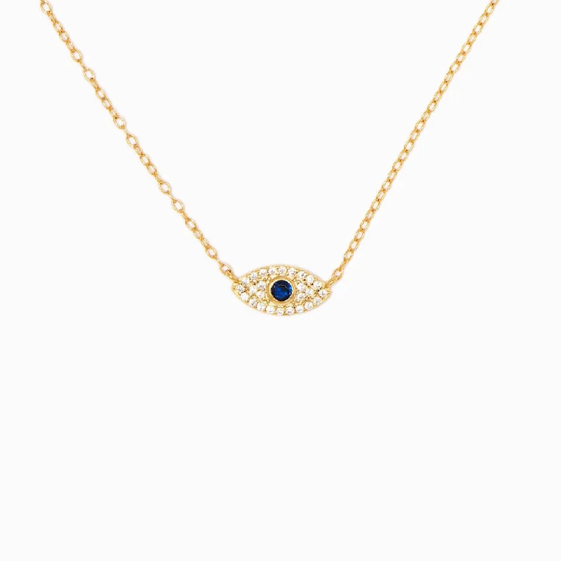 Shop Classic Women's Necklaces & Pendants with a Modern Twist-18K Gold Vermeil Evil Eye Necklace Shop Classic Women's Necklaces & Pendants with a Modern Twist-18K Gold Vermeil Evil Eye Necklace