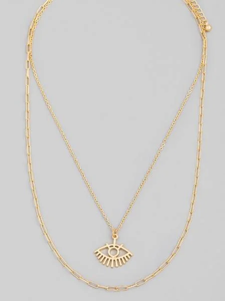 Shop Classic Women's  Necklaces & Pendants with a Modern Twist-Eye Layered Necklace