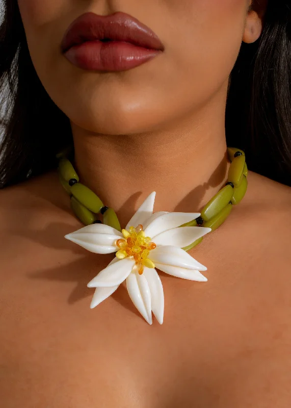 Shop Classic Women's Necklaces & Pendants with a Modern Twist-Flora Essence Necklace Green Shop Classic Women's Necklaces & Pendants with a Modern Twist-Flora Essence Necklace Green