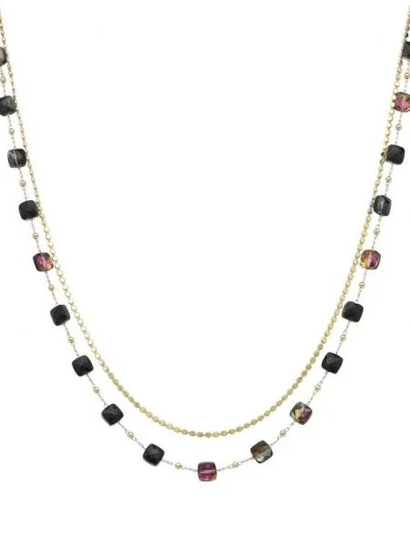 Shop Classic Women's Necklaces & Pendants with a Modern Twist-Gold & Black Crystal Necklace Shop Classic Women's Necklaces & Pendants with a Modern Twist-Gold & Black Crystal Necklace