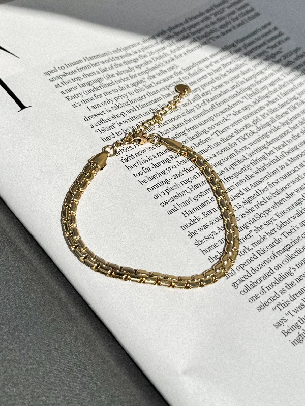 Women's Bangle Sets with Charms-Gold Chain Bracelet