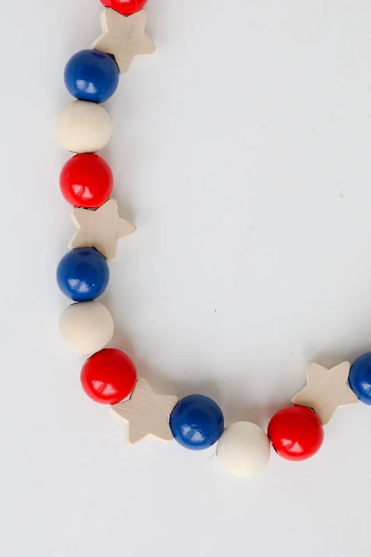 Shop Classic Women's Necklaces & Pendants with a Modern Twist-FINAL SALE - Hailey Wooden Star Beaded Necklace Shop Classic Women's Necklaces & Pendants with a Modern Twist-FINAL SALE - Hailey Wooden Star Beaded Necklace