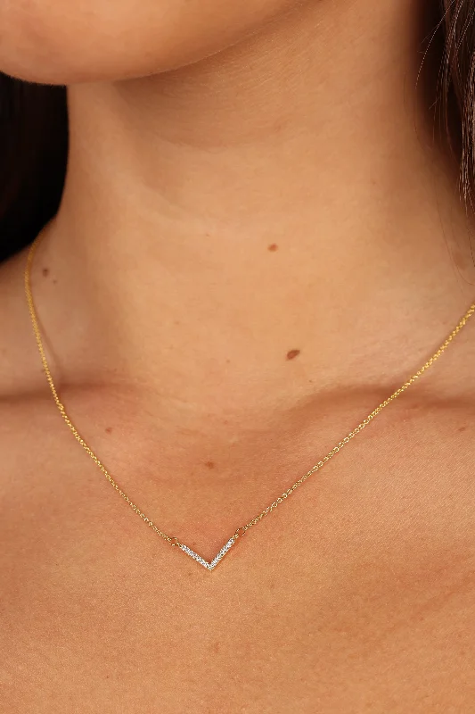 Shop Classic Women's Necklaces & Pendants with a Modern Twist-Haley Necklace - Gold Shop Classic Women's Necklaces & Pendants with a Modern Twist-Haley Necklace - Gold