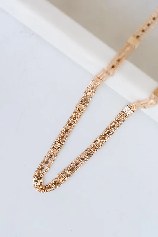 Shop Classic Women's Necklaces & Pendants with a Modern Twist-Hazel Gold Chain Necklace Shop Classic Women's Necklaces & Pendants with a Modern Twist-Hazel Gold Chain Necklace