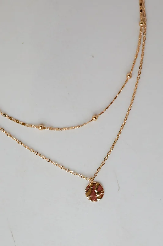 Shop Classic Women's Necklaces & Pendants with a Modern Twist-Joanna Gold Layered Chain Necklace Shop Classic Women's Necklaces & Pendants with a Modern Twist-Joanna Gold Layered Chain Necklace